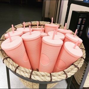 Starbucks pink studded tumbler